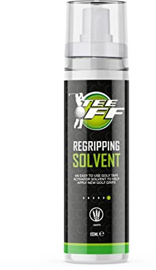 Tee Off - Golf Regripping Solvent Spray - Grip Tape Activator Solution For Easy Installation - 100ml