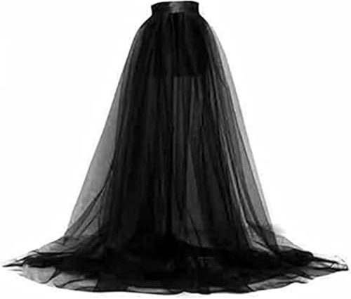 Miolasay Sexy Netz-Tüll-Tutu, lange Röcke, für Hochzeit, Party, Cocktail, Brautkleid, Abschlussball, Bandage, Overlay, Netz-Maxikleid
