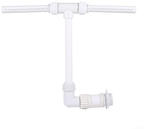 Fontana per piscina, spruzzatore a cascata con doppio spruzzatore d'acqua regolabile, per piscine interrate e interrate