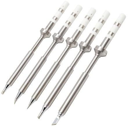 Lot de 5 pointes de fer à souder, série TS100, pointe de rechange pour fer à souder Pinecil TS100 | TS101, accessoires de soudure faciles à installer