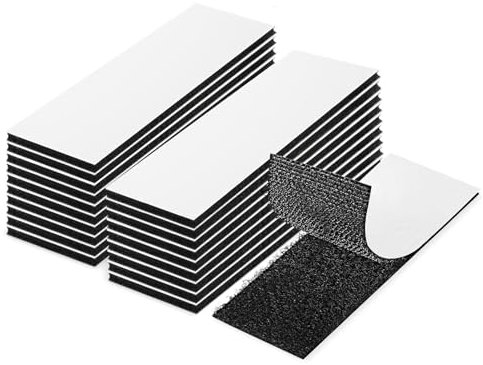 20 Pezzi Adesivo Forte, 3 x 10 cm Strappo Adesivo, Feltro Adesivo Forte Biadesivo, Adesivo Forte per Tessuto Riutilizzabili, Nastro Adesivo Forte Con Chiusura A Strappo