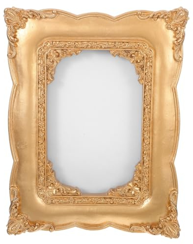 ABOOFAN Marco De Fotos Vintage Europeo Para Pared Y Sobremesa Diseño En Relieve Marco Pequeño Vintage Para Decoración Del Hogar Ideal Para Sala De Estar Dormitorio Y Comedor 8.46X6.69X1.18In