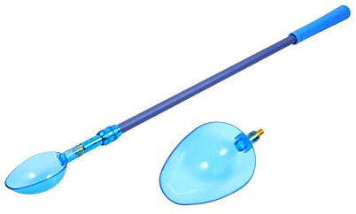 ifundom Cuchara Lanzadora De Cebo para Pesca 3 Piezas con Cabezal Extraíble De Pc Ligero y Resistente, Varilla De Carbono Ajustable para Uso Pesca Al Aire Libre y Lanzado De Señuelos