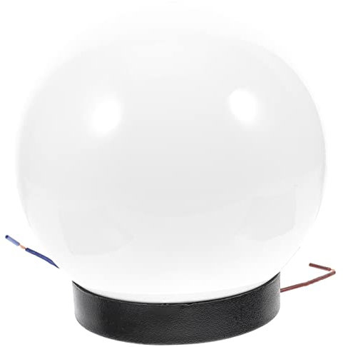 CLISPEED Outdoor Light Globe Lamp Shade Replacement Post-Mount Lampshade 150x95mm Milk White, Garden Lamp Cover Fixture for Porch and Pathway Lighting