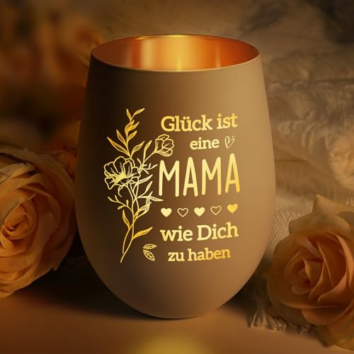 Geschenke für Mama, Mama Geschenk - Windlichter mit Gravur Geburtstagsgeschenk für Mama, Geschenk für Mama zum Geburtstag, Geschenke für Mütter