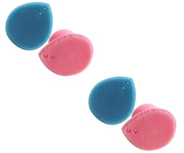 DEARMAMY 2 Sätze Teiliges Haarreinigungsbürste Aus Silikon Für Sanfte Kopfhautpflege Und Massage Handreinigungsbürste Für Tägliche Anwendung Rosa Und Blau 2 Stück * 2
