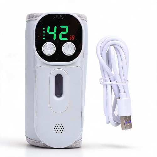 GOWENIC 18W Tragbarer Flaschenwärmer, Schnurlos 8000mAh Wiederaufladbare Milchflaschenheizung mit Konstanter Temperatur für Reise, Zuhause und Unterwegs