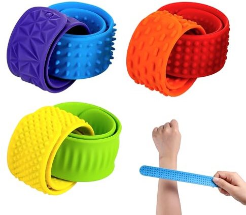 TranRantic 6 stycken Sensoriska leksaker autism, anti-stressleksaker barn, silikon texturerade fidget leksaker för barn och vuxna för kontorsresor, stretch, stresslindring