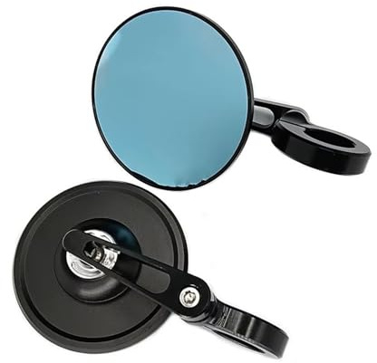 Specchietti Laterali Moto Specchietti retrovisori universali motociclette rotondi 7/8 per estremità manubrio lato moto Specchietto Moto