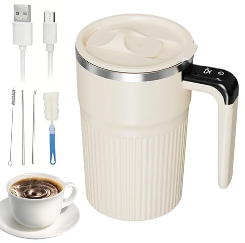 TQEBWUS Mug Auto-Mélangeur,400 ml Tasse À Mélange Automatique Rechargeable | Tasse Électrique Portative pour Café - pour Chocolat Chaud Lait Maison Vacances Bureau École Appartement