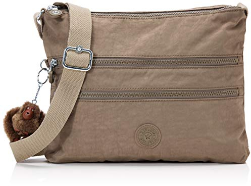 Kipling ALVAR Mittelgroße Umhängetasche, True Beige (Braun)