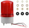 Akozon AC220V LED estroboscópica giratoria luz intermitente de advertencia lámpara de luz de emergencia rojo