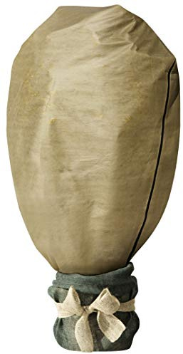 Windhager Winter-Vlieshaube Protect XXL, Kälteschutz, Frostschutz für Pflanzen, Abdeckvlies, Winterschutzhaube, 1,4 x 2 m, beige