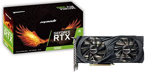 SCHEDA VIDEO PCI-EXPRESS MANLI GEFORCE RTX 3060 12GB TWIN, 12GB DI MEMORIA GDDR6, INTERFACCIA 192BIT, 3XDISPLAY PORT E 1XHDMI