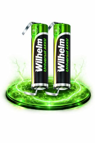 Wilhelm AAA Akku mit Lötfahne U-Form Mikro Universal 1,2 V HR03 – 2 Stück