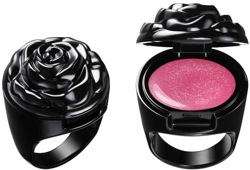 ANNA SUI Ring Rouge - Antique-Looking Lipstick Like Wearing an Accessory - Formulated with Highly Refractive and High-Viscosity Oil - 300 Charm Pink - 0.80 oz.