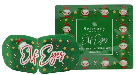Sensory Retreats - Elf Eyes Self Heating Eye Mask - Single-Use Mask, Unscented Heated Eye Mask Suitable for Ages 5+, Soothing Disposable Sleep Masks with Heat - Ideal Warming Eye-mask - Single Pack