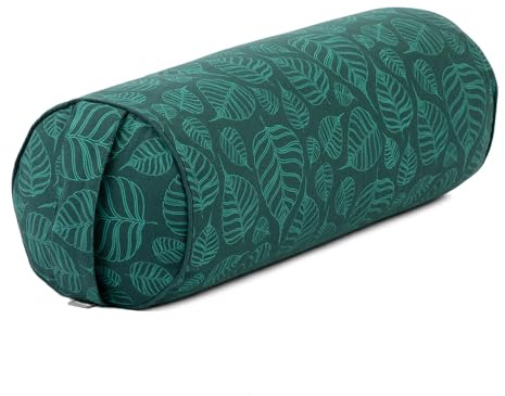 Bodhi Yoga Bolster Ø 22 cm | Maharaja Collection | Yogabolster aus 100% Baumwolle | Yogarolle mit Kapokfasern | Yogakissen für Restorative & Yin Yoga