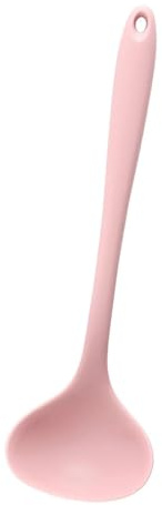 Silikon-Suppenkelle, 11,2 Zoll, Silikon-Kochkelle, Hitzebeständig, Suppenkelle, Suppen-Servierlöffel, Antihaftbeschichteter Schöpflöffel Zum Kochen(Rosa)