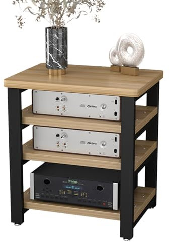 YHWKGZ Rack Hi Fi, Mobile Stereo Hi Fi Rack Hi Fi for Supporti AV, Multilivello Cabinet Audio Hi Fi, for Lettore Dvd/DJ/Supporto per Giradischi Rack per teatro(24.4x33.8)