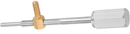 Geigenbogenfroschschraube aus Zinklegierung Silber für Instrumente | Metallausführung, Passendes Teil für Reparaturarbeiten, Kompakte Bauform für Zubehörbedarf