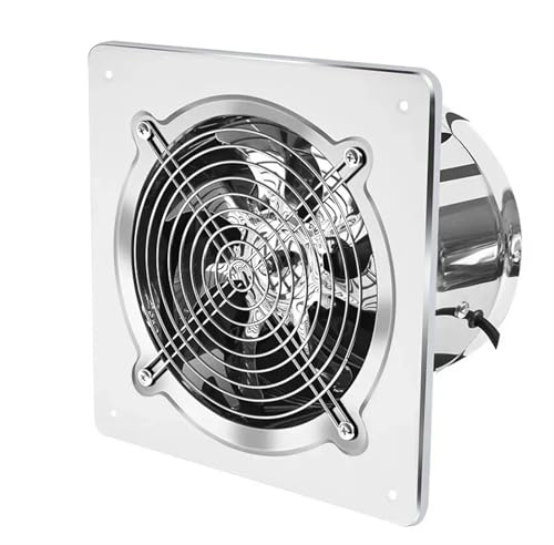REKEELL Kitchen Exhaust Fan 6''7''8'' Booster Fan Extractor Exhaust Fan Ventilation Pipe Fan For Bathroom Toilet Kitchen Wall Window Stainless Steel Fan(7inch)