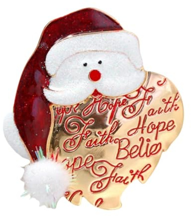 rockible Weihnachts-Brosche, Anstecknadel, für Damen, Accessoires, Weihnachtsschmuck für Hochzeit, Party, Weihnachtsmann