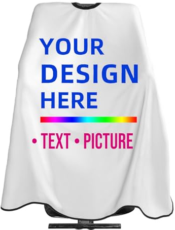 MALIMAHOO Custom Barber Cape Personalized Salon Haircut Capes Hairdressing Apron For Home Salon and Barbershop
