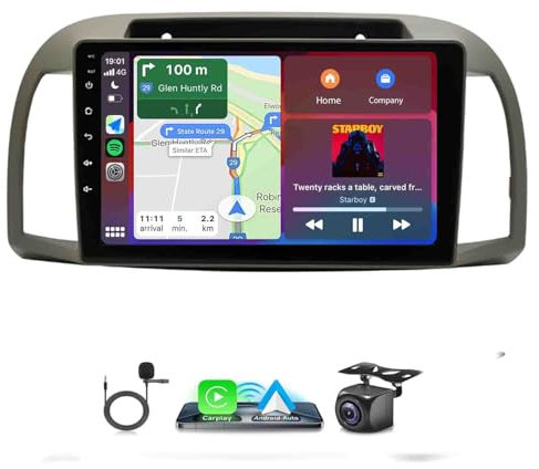 LICHENGTAI 2G+32G Android 13 Autoradio 2 Din per Nissan Micra K12 2002-2009 9 Pollici Touchscreen Radio con Carplay e Android Auto Navi GPS Bluetooth WiFi Telecamera Posteriore