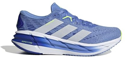 adidas 4 Scarpe da corsa per Unisex-Adulto, Fusione blu/grigio dash / limone lucido (JR0315), 26.0 cm