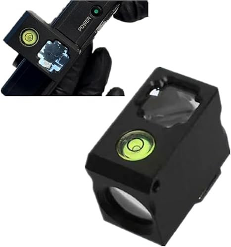 YUYQAQ 50mm Waist Level Viewfinder, Optical Waist Level Viewfinder External Viewfinder for Precise Framing, Cold Boot Mouth Hot Shoe Cover Mount Protector Camera Bubble Spirit Level