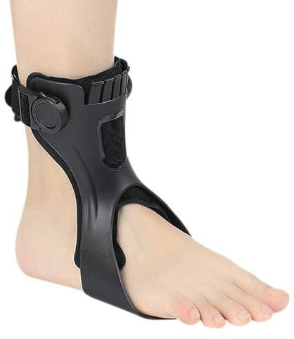 Furlove AFO Foot Drop Brace Orthosis for Hemiplegia Stroke Varus Foot Improve Walking Gait, Effective Relieve Pain Drop Foot Brace for Walking with Shoes, Lightweight & Invisible (XL, Right foot)