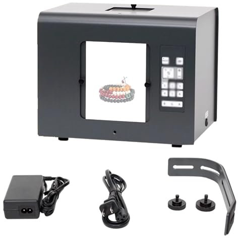 Portable LED Photo Light Box, 5500k Dimmable Photography Tent, Professional Jewelry Photography Light Box Kit with 6 Switching Light Source Modes for Camera (Not Included) Shooting,M