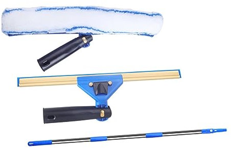 NIYANGLE Kit Limpieza Ventanas Microfibra Giratorio Extensible Limpia Espejos Automóvil Baño Cucina