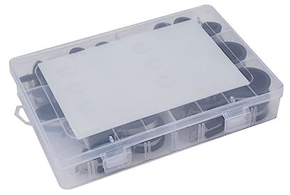 HOMSFOU 42 Pièces Colliers De Serrage Acier Inoxydable Avec Coussinets Caoutchouc Lot Pour Gestion De Câbles Et Lignes