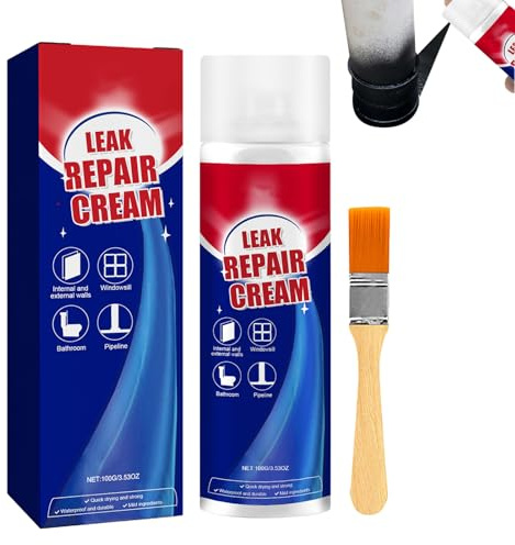 Liquid Imperméabilisant | Liquide de Réparation des Fuites pour Murs et Toitures en Liquid | Revêtement à Séchage Rapide et pour Cadres de Fenêtre Salle de Bain Béton Gouttière