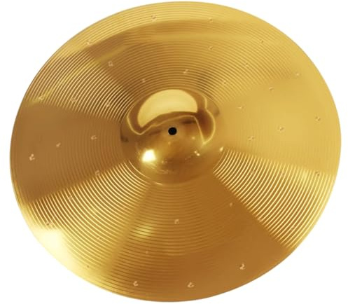 PRETYZOOM Schlagbecken aus Messinglegierung für Schlagzeug mit Natürlichem Klang und Verbesserter Technik zum Üben für Jazz Musiker Geeignet