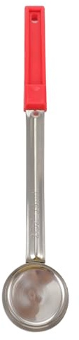 SHINEOFI Portion Control Serving Spoon Red 2Oz Ladle with Handle for Sauce Measuring Kitchen Utensils for Home and Restaurant Use