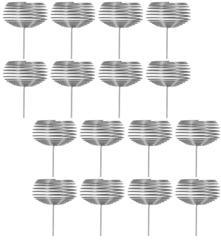 SHINEOFI Contenitore per Fertilizzante da Giardino in Acciaio Inox 16 Pezzi, Cestini per Fertilizzanti Bonsai Rilascio Uniforme Nutrienti, Tazza Nutriente per Piante da Interno e Orchidee,