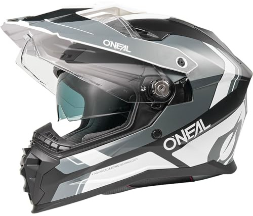 Oneal D-SRS Nomad Casque d’Enduro, Noir Gris Blanc, 2XL (63/64)