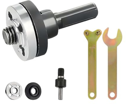 Adaptador para Amoladora Angular | Juego de llave y extensión | Accesorio de Amoladora | Accesorio para Herramienta Eléctrica de Taller: Esmerilar, Pulir, Cortar