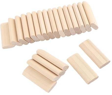 Jeffergarden Holz-Domino-Zapfen, Hochdichter Holzdübel, Flaches, Längliches Design für die Möbelmontage, Schrankherstellung, mit Außergewöhnlicher Festigkeit und Stabilität