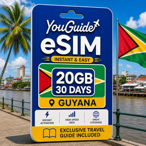 Guyana eSIM 20GB 30Days