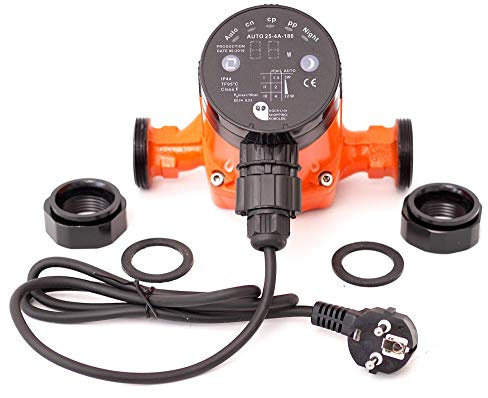 Heizungspumpe Umwälzpumpe Hocheffizienzpumpe Klasse A SK Auto 25-4A/180 (180 mm = Einbauhöhe) Förderhöhe 4m