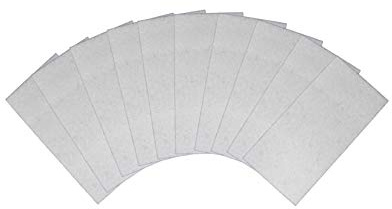 10x Filze Set Weiß für Rakel Filzkante 10x5 cm selbstklebend Folienrakel Verklebehilfe Folie Rakelfilz Filzstreifen Filz Streifen T002