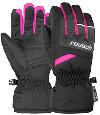 Reusch Kinder Handschuhe Bennet R-TEX XT Handschuhe, Black/Melange/pink Glo, 4.5, 6061206