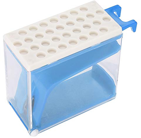 Watterollenspender, Watterollenhalter 2 Farben Watterollenteiler-Pressenhalter(Blau)