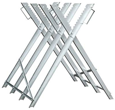 EINFEBEN Caballete para motosierras, 150 kg, capacidad de carga, caballete de madera galvanizado, plegable, para motosierras