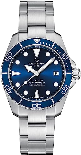 Certina, Unisex, DS ACTION Diver 38mm, Stainless Steel, Swiss Automatic, Diving Watch, C0328071104100
