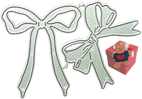Schleifen-Stanzformen für Kartenherstellung, Schleifen-Stanzschablonen für Bastelarbeiten, Scrapbooking, Fotoalbum, dekorative Prägepapier-Stanzformen